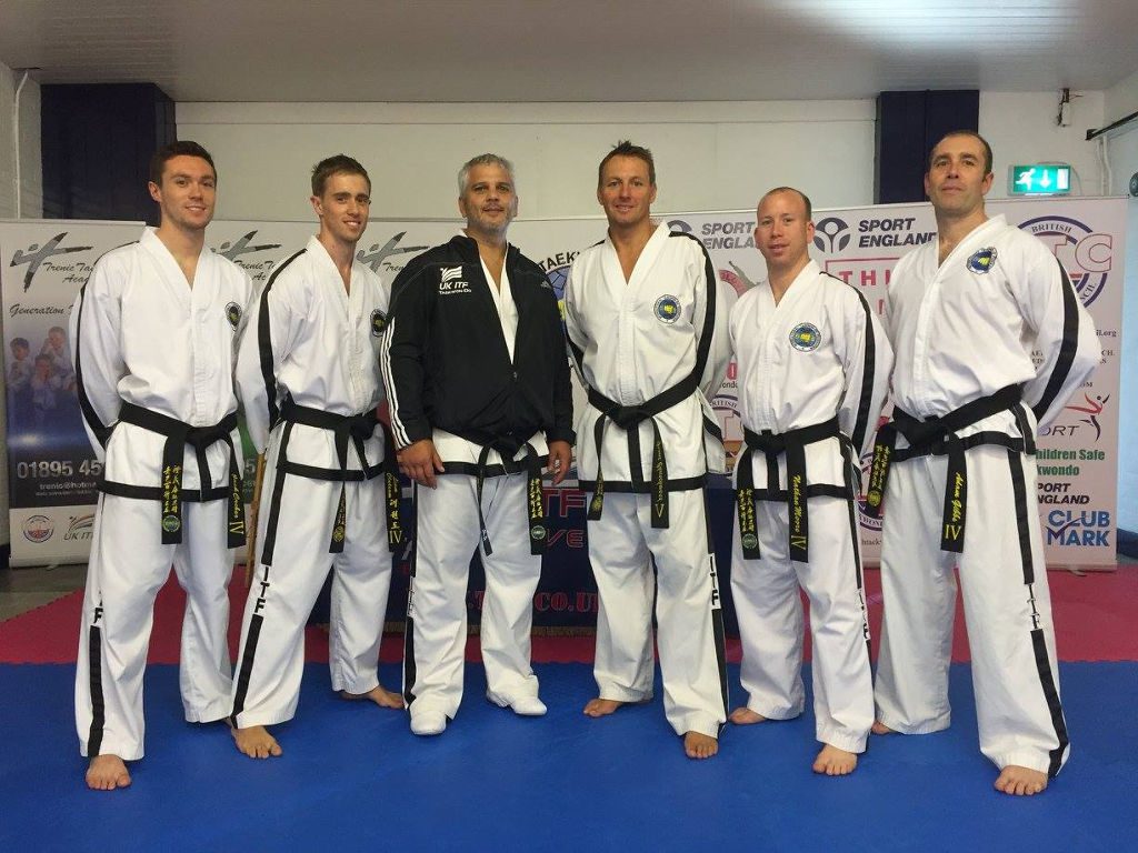 Torbay Taekwondo black belt senior grades with master nicholls