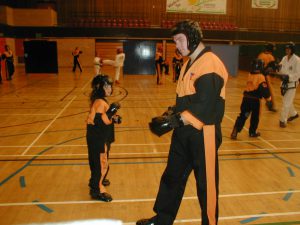 Adults & junior students training in Taekwondo together at one of our Family Classes