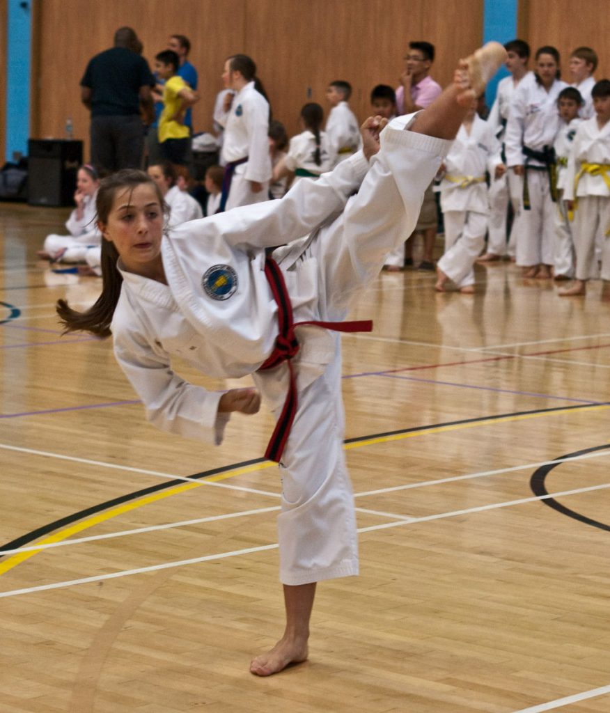 Imogen Allen junior Taekwondo student