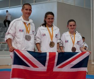 International Competitors Ryan Hately, Jordan Rowland and Lydia Crawley