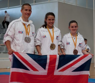 International Competitors Ryan Hately, Jordan Rowland and Lydia Crawley