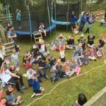 Torbay Taekwondo Schools Easter Party 2017, Students receiving Easter eggs after their Egg hunt