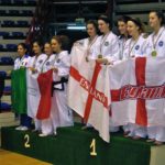 England Girls Team Gold medalists European Champs Naples Italy 2011 Charlie Bradford Gibbs representing Torbay Taekwondo and England