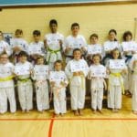 Torbay Taekwondo Students receiving their new belts and certificates June 2017