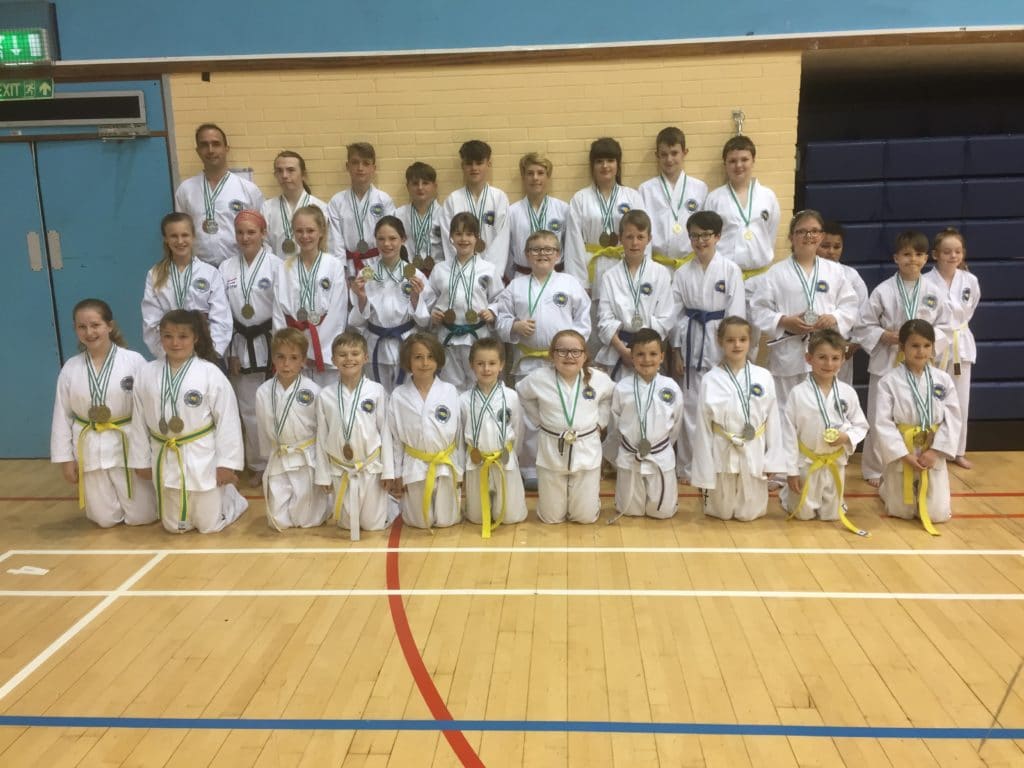 Torbay Taekwondo medal winners. SW Taekwondo Championships May 2018