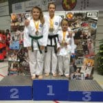 3 students from Torbay Taekwondo winning 6 medals at the Spanish Championships Sitges Barcelona Nov 2018