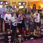 Torbay Taekwondo Schools students receiving Annual Awards in 2009 during our Christmas Party