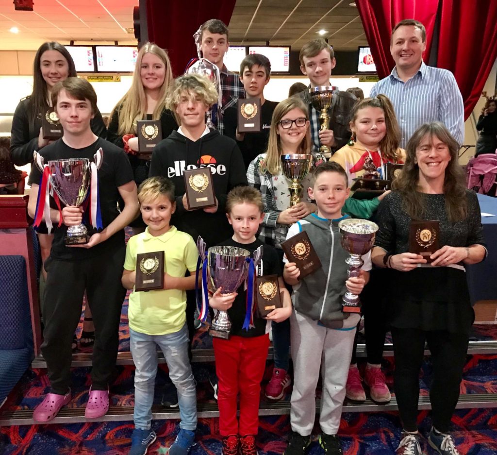 Torbay Taekwondo Schools students receiving Annual Awards in 2018 during our Christmas Party