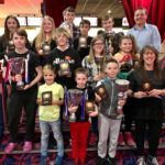 Torbay Taekwondo Schools students receiving Annual Awards in 2018 during our Christmas Party