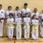 Torbay Taekwondo Students receiving their new belts and certificates March 2018