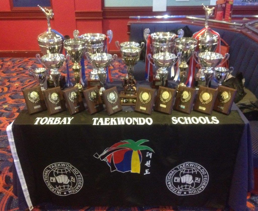 Annual Awards Trophies Table with all the trophies to be awarded