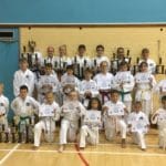 Torbay Taekwondo Students with Trophies from the Dargon Tang Soo do Competition and Cerificates from the Colourbelt grading September 2016