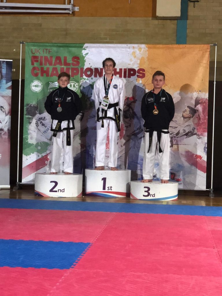 Torbay Tkd School's Mason Bierton UK Champion 2019