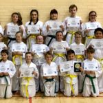 Torbay Taekwondo Students receiving their new belts and certificates June 2019