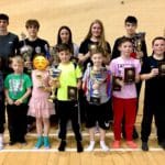 Torbay Taekwondo Schools students receiving Annual Awards in 2019 during our Christmas Party