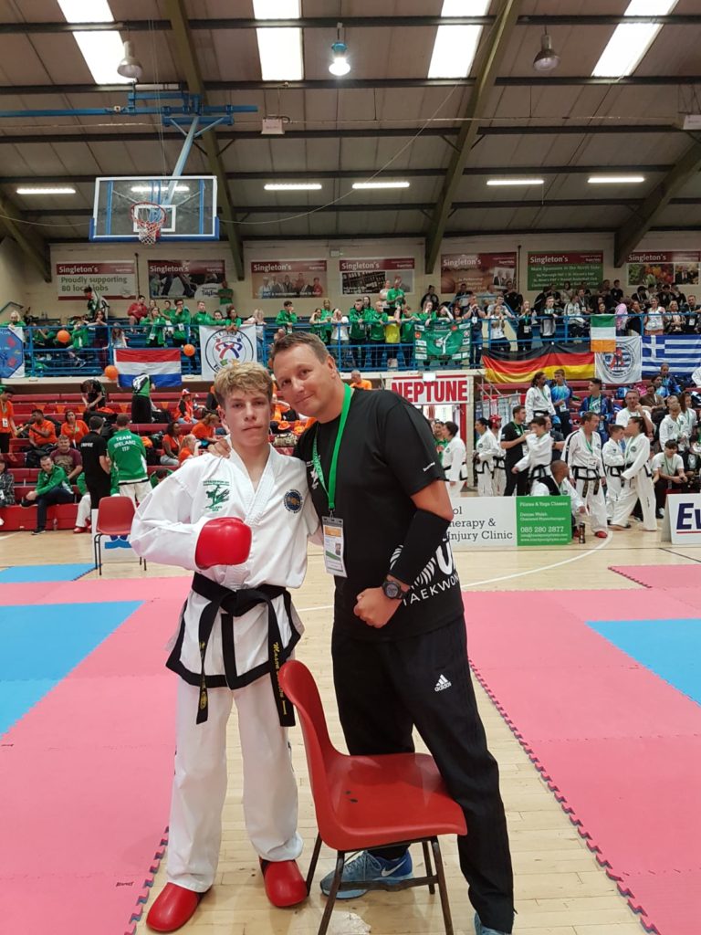 Mason Bierton Gold Medalist Boys -60kg Sparring. European Championships Cork Ireland 2019