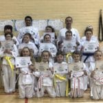 Torbay Taekwondo Students receiving their new belts and certificates March 2020