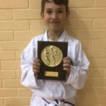 Mr Jamie Hawksley receiving the Grading Award in March 2020 at Torbay Taekwondo Schools