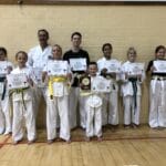 Torbay Taekwondo Students receiving their new belts and certificates September 2021